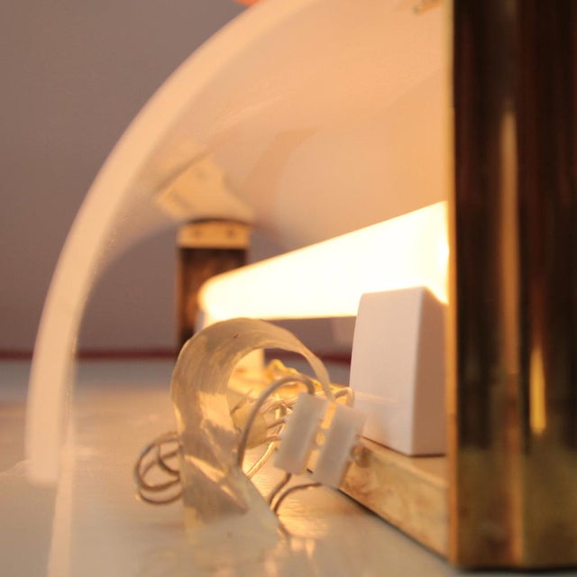 Metal Vintage French Art Deco Brass Sconce, 1930s For Sale - Image 7 of 11