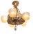 Art Deco Slip Shade Chandelier by the Lincoln Manufacturing Company C. 1930's For Sale - Image 9 of 11