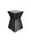 Contemporary Sculptural Suar Wood Side Table, Burnt Finish Modern Organic For Sale - Image 3 of 4