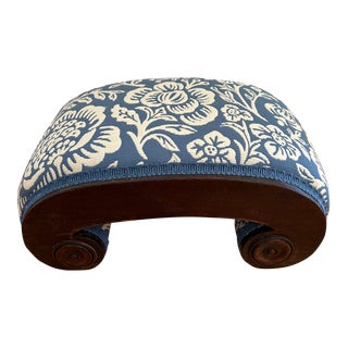 Antique Gout Stool Newly Reupholstered For Sale