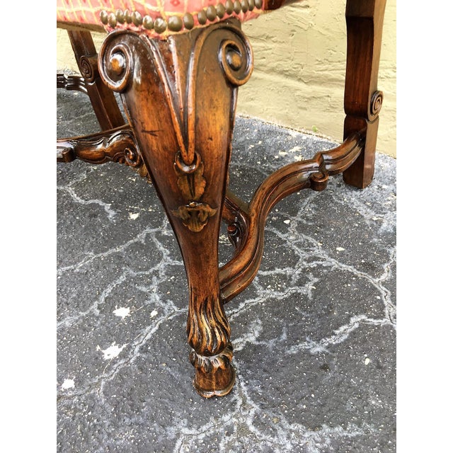 Queen Anne Burl Walnut Queen Anne Style Armchairs, Circa 1940 - a Pair For Sale - Image 3 of 12