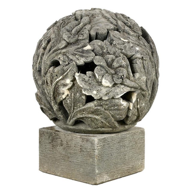 Stone Sculpted Stone Garden Ornament For Sale - Image 7 of 7