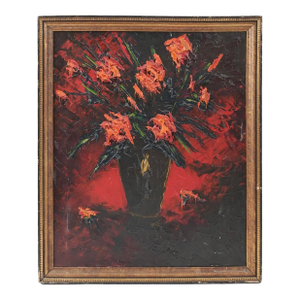 Vintage Still Life Oil Painting Impressionist