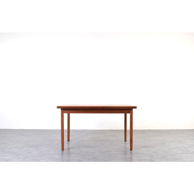 Mid-Century Modern Mid-Century Modern Danish Extendable Dining Table in Teak, 1960s For Sale - Image 3 of 17
