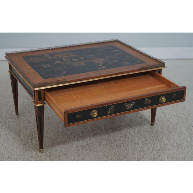 EJ Victor Ej Victor Newport Collection Chinoiserie Coffee Table For Sale - Image 4 of 18
