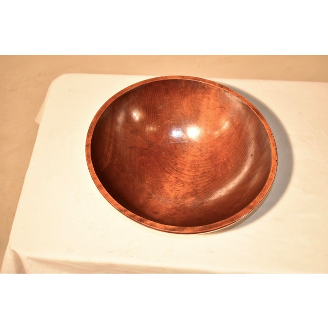 1960s Mid-Century Walnut Bowl Circa 1960 For Sale - Image 5 of 8