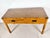 Vintage Woven Caning Wrapped Rattan Campaign Console Table Desk For Sale In Tampa - Image 6 of 12