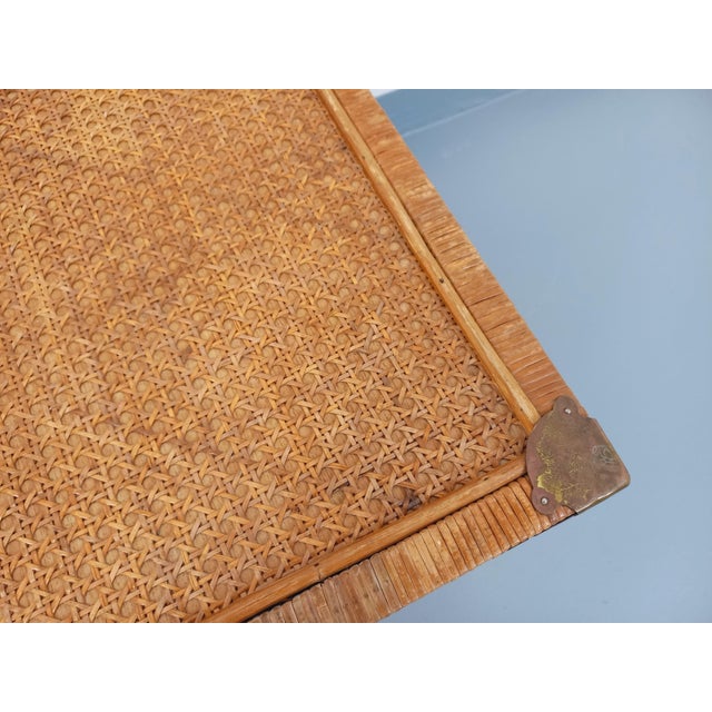 Vintage Trunk in Wood and Rattan, 1960s For Sale - Image 16 of 18