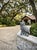 Vintage Cast Iron Horned Owl Garden Sculpture For Sale - Image 9 of 11