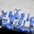 Mid Century Niloak Pottery Blue Vases and Objet d'Art 24 Piece Collection For Sale - Image 4 of 13