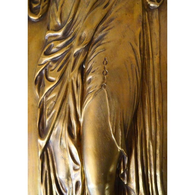 Art Deco Reliefs with the Nymphs of the Fountain, Early 20th Century, Bronzes, Set of 2 For Sale - Image 4 of 13