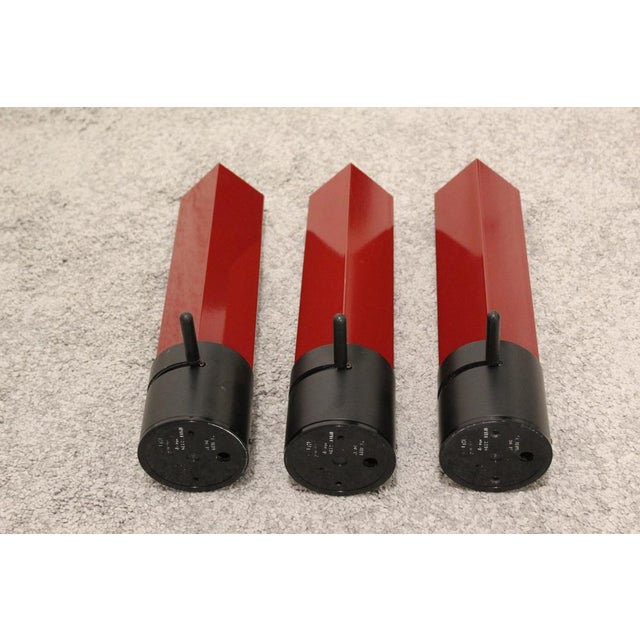 Burgundy Wall Lamps by Gianfranco Frattini, Italy, 1980s, Set of 3 For Sale - Image 17 of 17