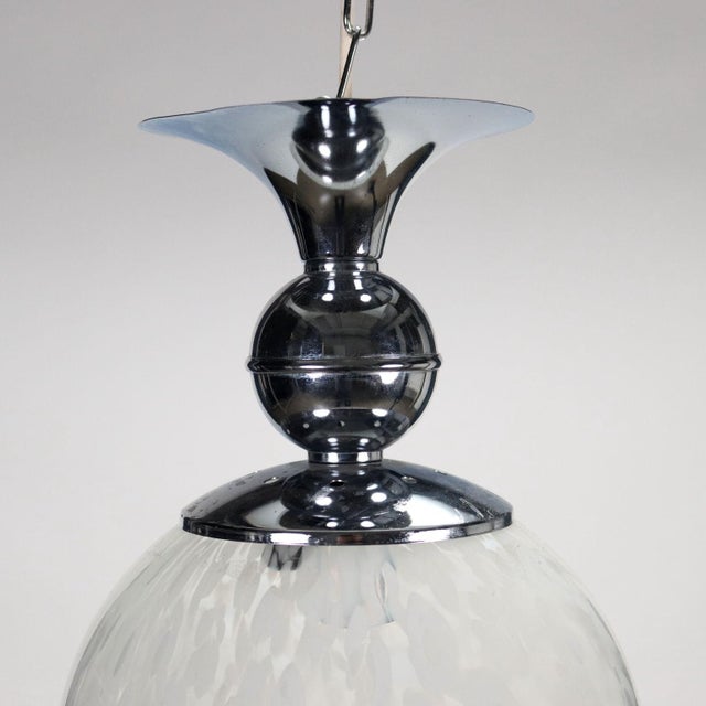 Chromed Metal and Glass Lamps, Italy, 1960s, Set of 2 For Sale - Image 4 of 7