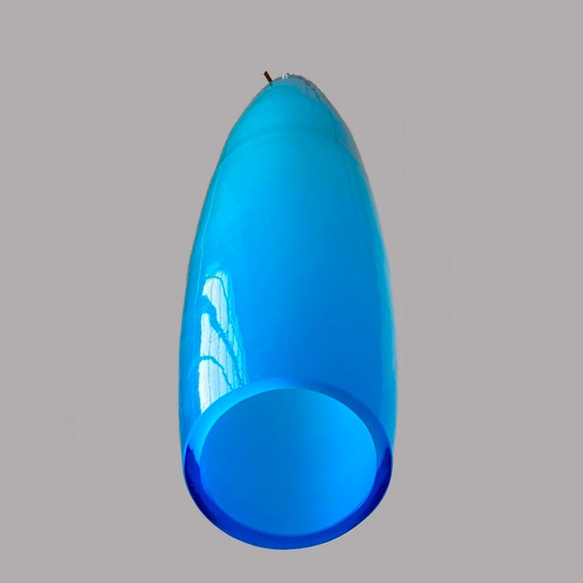 Italian Blue Pendants in Murano Glass by Alessandro Pianon for Vistosi, 1960s For Sale - Image 17 of 18