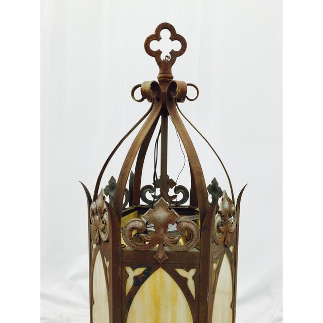 Antique Cathedral Kitchen Classics Ceiling antique cathedral church glass lantern for sale in raleigh image 6 of 8