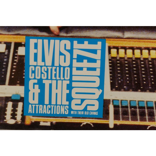 Black 1980s Elvis Costello & the Attractions Promotional Poster For Sale - Image 8 of 10