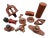 Set of 11 Industrial Wood Foundry Patterns & Casting Molds – Sculptural Decorative Objects For Sale