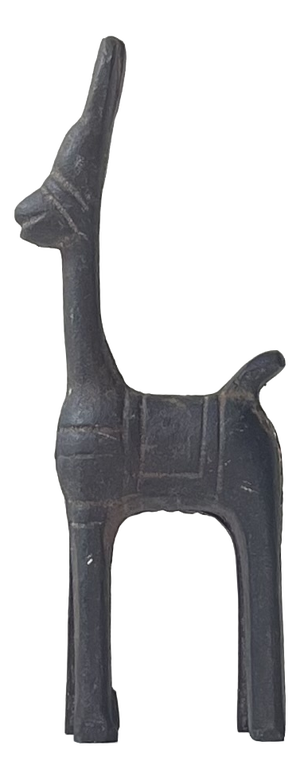 Mid-Century Naive Bankura Horse Figurine in Cast Iron, 1960s