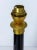 Mid-Century French Black Glass and Brass Table Lamp, 1960s For Sale - Image 6 of 11