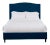 Hazel King Bedframe, Navy Velvet For Sale