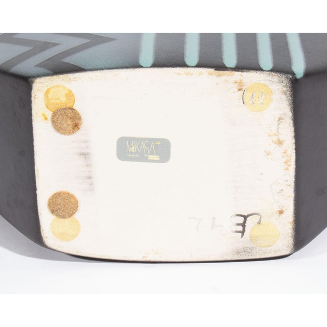 Ceramic John Bergen 1992 Postmodern Ceramic Vase For Sale - Image 7 of 8