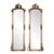 Late 20c Rococo Silver Wood Floor Mirrors by Artisans - Pair- 2 Pc For Sale