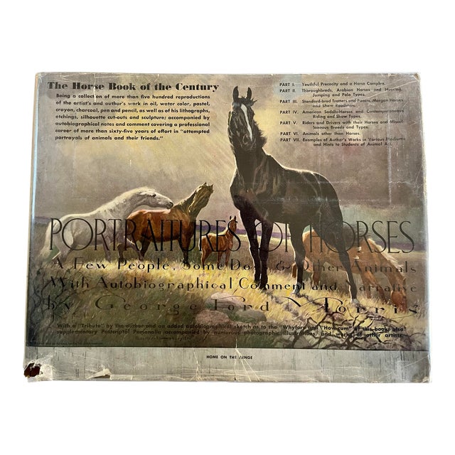 1952 Portraitures of Horses, a Few People, Some Dogs Morris, George Ford Fordacre Studios, NJ Book For Sale