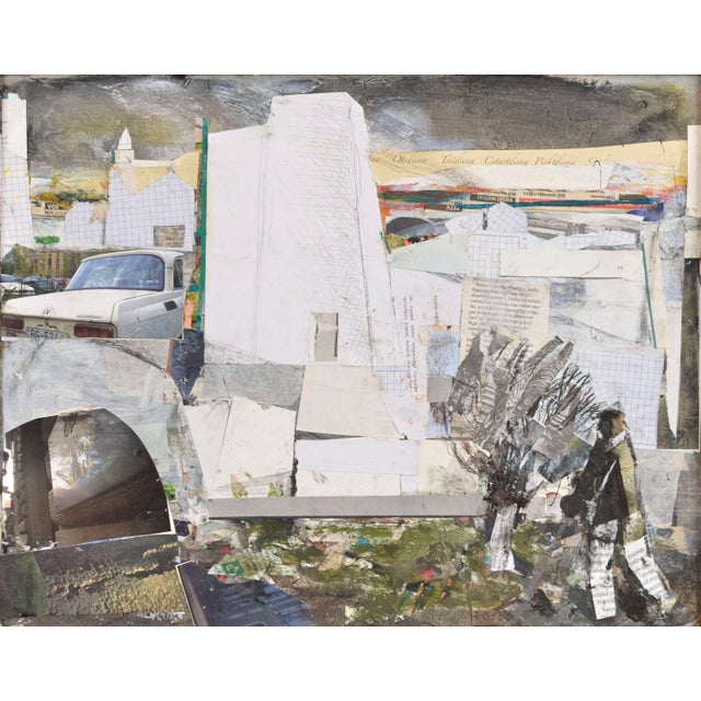 Imants Vecozols, White Houses, 2000s, Cardboard and Mixed Media, in Good conditions. Designed from 2000 I have official...