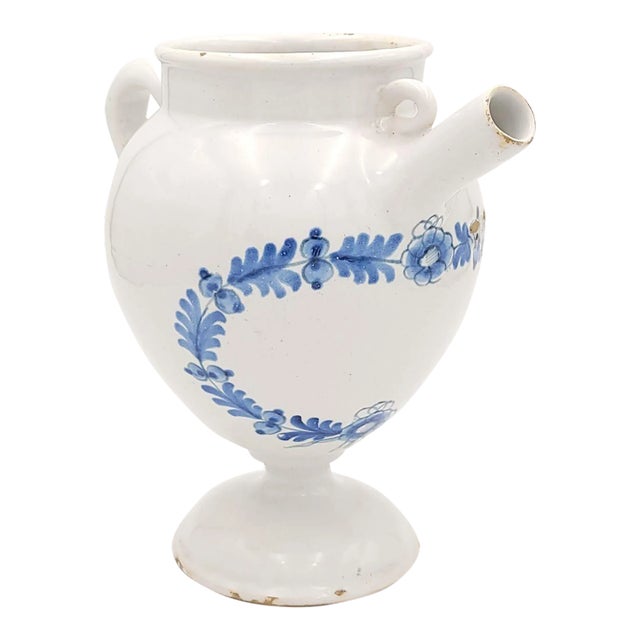 Faïence Pharmacy Jar, France, 18th Century or Earlier For Sale