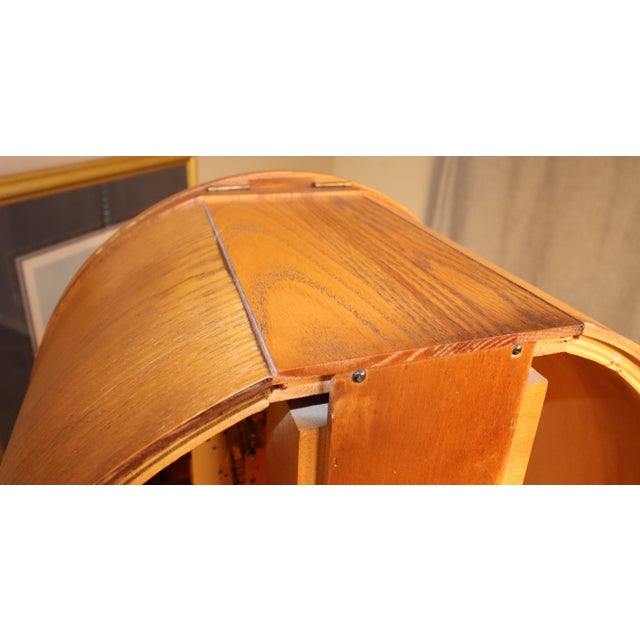 Howard Miller Curved Front Grandfather Clock (Model 610-934) For Sale - Image 15 of 18