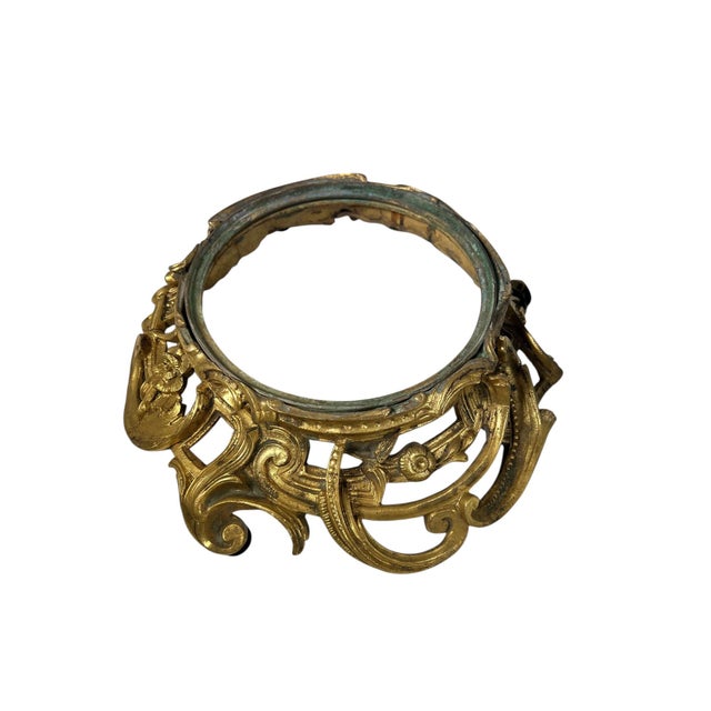 Late 19th Century Gray and White Speckled Granite Urn on a Bronze Dore Louis XV Style Base For Sale - Image 5 of 10