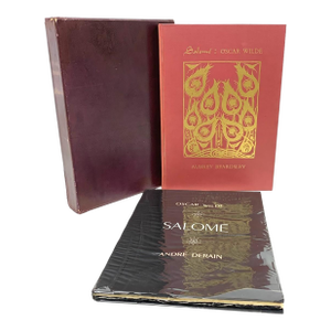 Rare Signed 1938 Oscar Wilde Salome LTD Ed Club 2 Volume Set, André Derain Aubrey Beardsley Illustrated, Fine Press Rare Books Numbered 1284/1500
