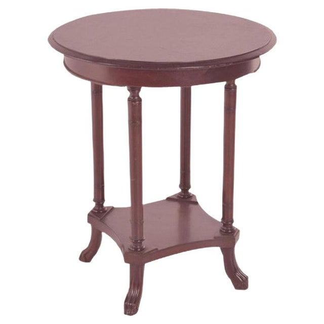 English Mahogany Side Table, 1920s For Sale - Image 3 of 3