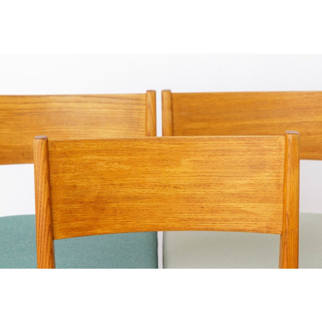 Beige Vintage Beech Dining Chairs, Germany 1970s, Set of 6 For Sale - Image 8 of 10