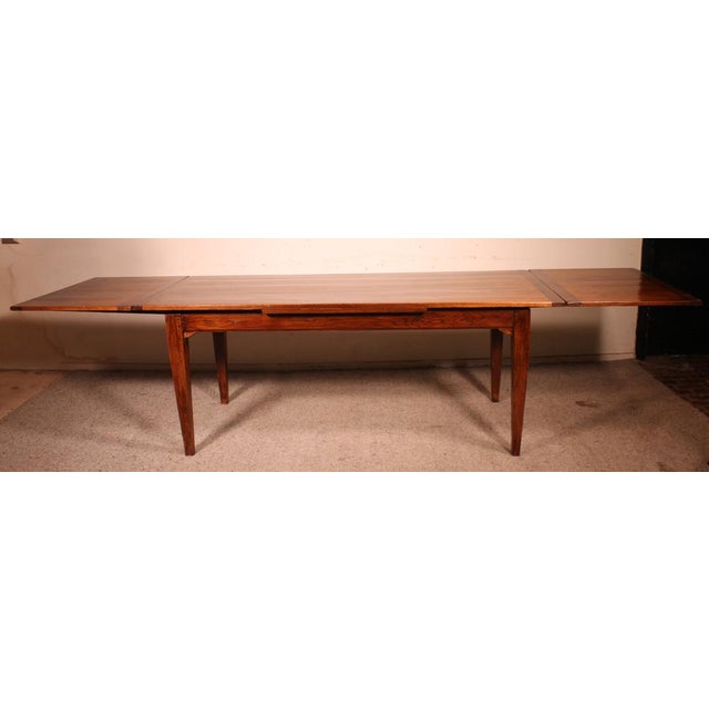 19th Century French Extending Oak Table For Sale - Image 6 of 13