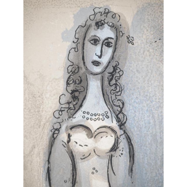 Marc Chagall, The Bible: Esther and Her Cousin, Original Lithograph For Sale - Image 4 of 6