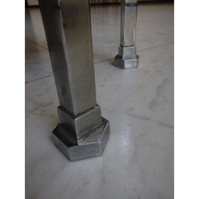 1930s Hexagonal Side Table with Lighting, 1930s For Sale - Image 5 of 14