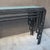 1980s 1980s Art Deco Revival Iron Console Table With Frosted Glass Top For Sale - Image 5 of 8