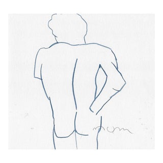 Norbert Voelkel Roman Sculpture Figure Drawing For Sale