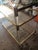 1980s Vintage Brass and Lucite Glass Shelving Table For Sale - Image 5 of 14
