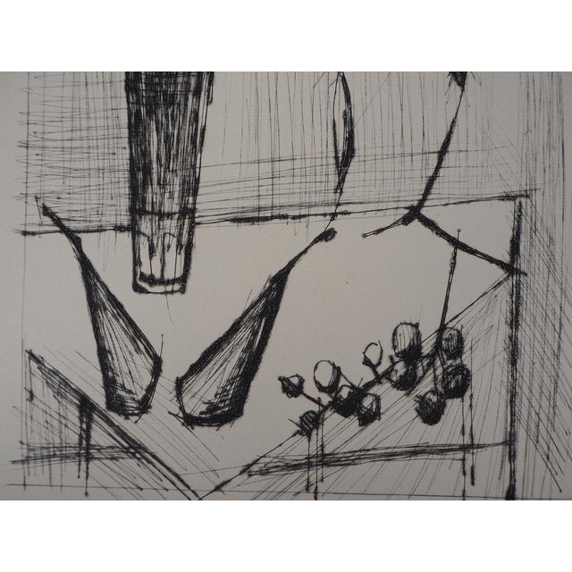 Modern Bernard Buffet, Still Life, Original Etching with Drypoint For Sale - Image 3 of 5
