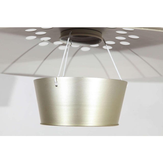 Mid-Century Modern Midcentury Aluminum Fixture in the Style of Lightolier For Sale - Image 3 of 8