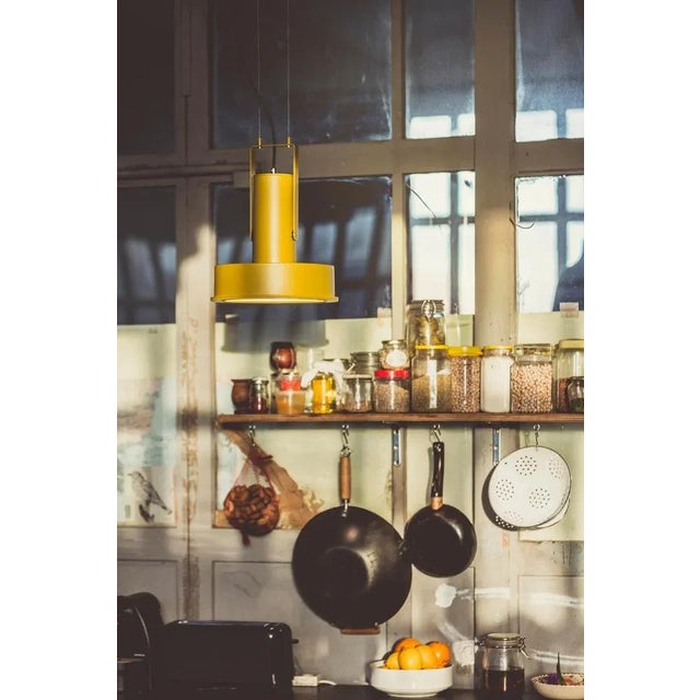 Contemporary Mustard Arne Domus Pendant Lamp by Santa & Cole For Sale - Image 3 of 5