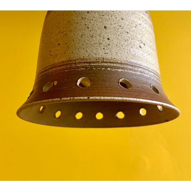 Mid-Century Modern Danish Ceramic Pendant Lamp 1960s For Sale - Image 3 of 10