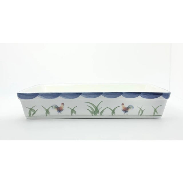 BIA Cordon Bleu, Blanc de Table “Rooster” 3-Piece Porcelain Baking Bakeware Set Excellent condition. No chips, cracks, or...