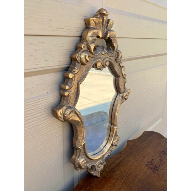 Rococo Italian Rococo Style Giltwood Wall Mirror For Sale - Image 3 of 11
