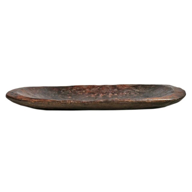 Tribal Mid 20th Century Large Naga Tribal Wood Bowl For Sale - Image 3 of 3