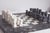 Mid-Century Brutalist Marble Chess Board Set with Black and White Orthoceras Fossil Slab and Stone Pieces, 1950s, Set of 33 For Sale - Image 3 of 16