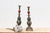Silver Pair of Ornate Vintage Tibetan Candleholders For Sale - Image 8 of 8