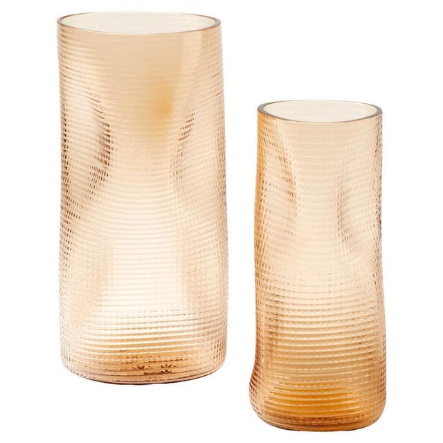 Coral Vases in Hand-Blown Venetian Glass from Cassina, Italy, Set of 2 For Sale - Image 15 of 15